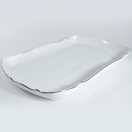 90011-314L Блюдо сервировочное для подачи керамика 40,5х26,5х4 LR (х10)