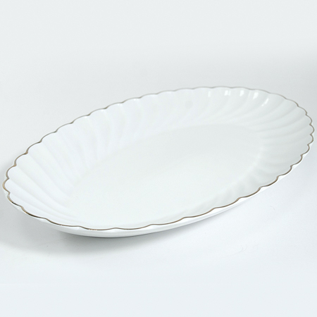 90042-503L Блюдо сервировочное для подачи керамика 40х25х5 LR (х8)