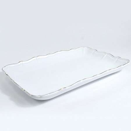 90078-403S Блюдо сервировочное для подачи керамика 35,5х22х5 LR (х12)